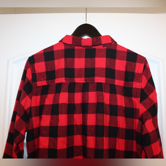 Croft & Barrow Buffalo plaid flannel shirt (women’s 1X) (NWT) - Picture 5 of 10